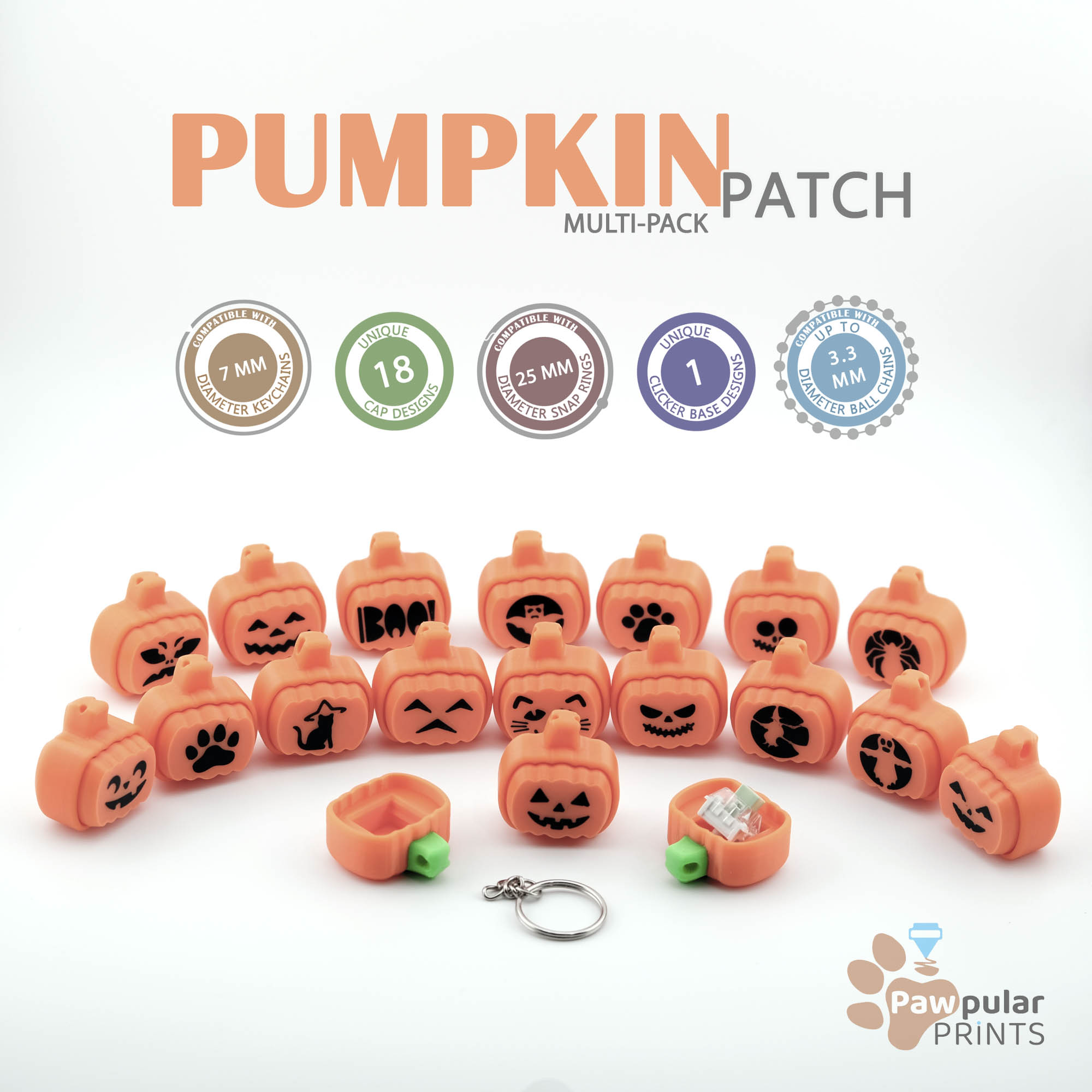 Pumpkin Patch Multi-Pack - Fidget Keychain [Private Use Only]?